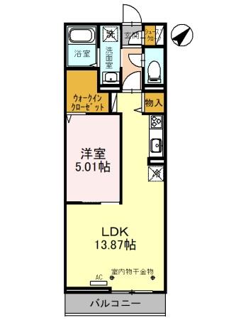 【さいたま市緑区美園のアパートの間取り】