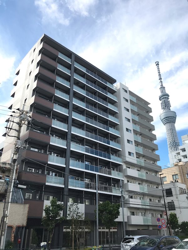 墨田区横川のマンションの建物外観