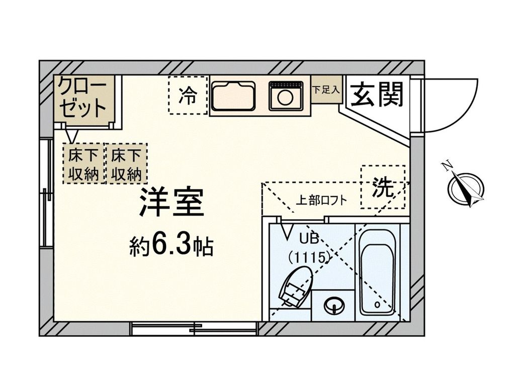 ウインズＫＡＮＤＡＩＪＩ　Ａ棟の間取り