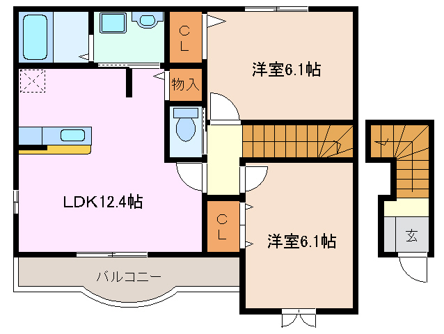 ファミール２の間取り