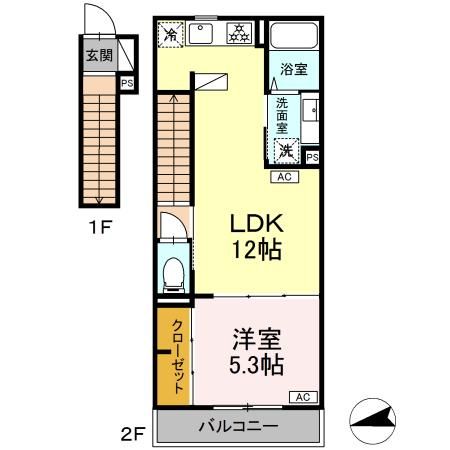 （仮）東野川1丁目PJ　A棟の間取り