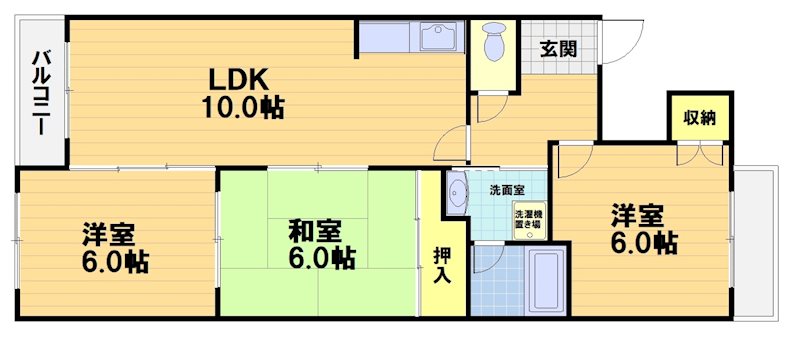 スカイロードとのしろの間取り