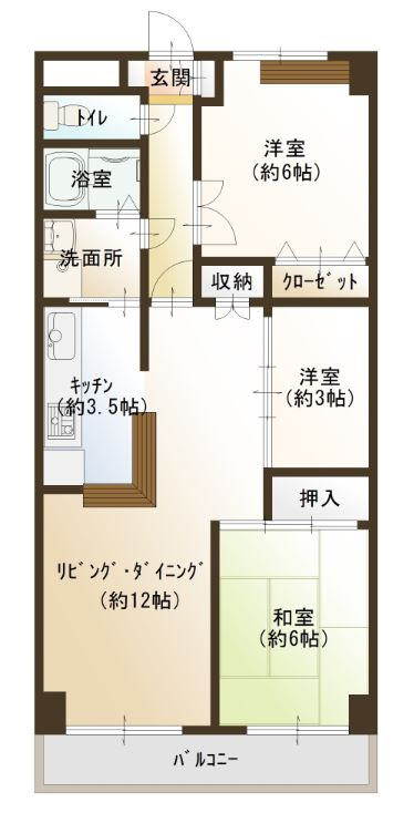 エクセレント熊谷の間取り