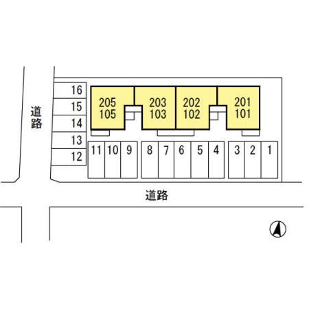 【プラシードの駐車場】