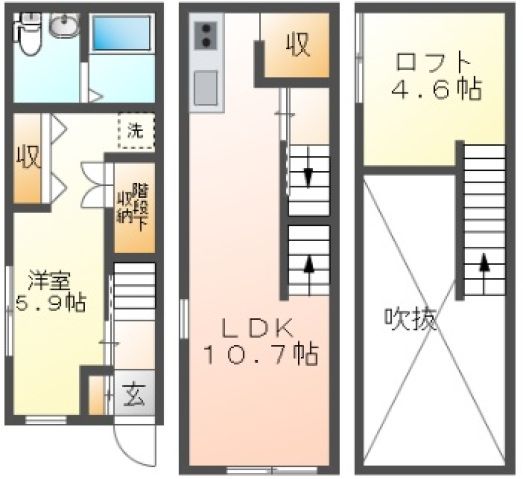 s.abox西条駅前　Ｂ棟の間取り