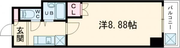 アリビオ博多駅東の間取り