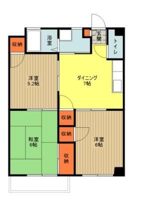 恵比寿マンションの間取り