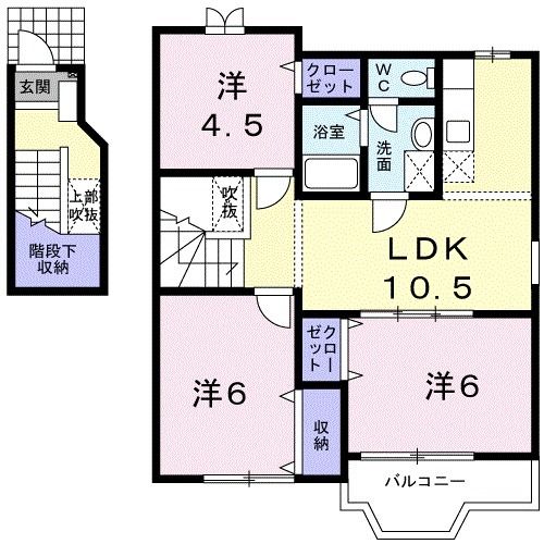 ピュール　Ｃの間取り