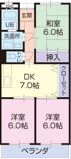 ハイツみやびの間取り