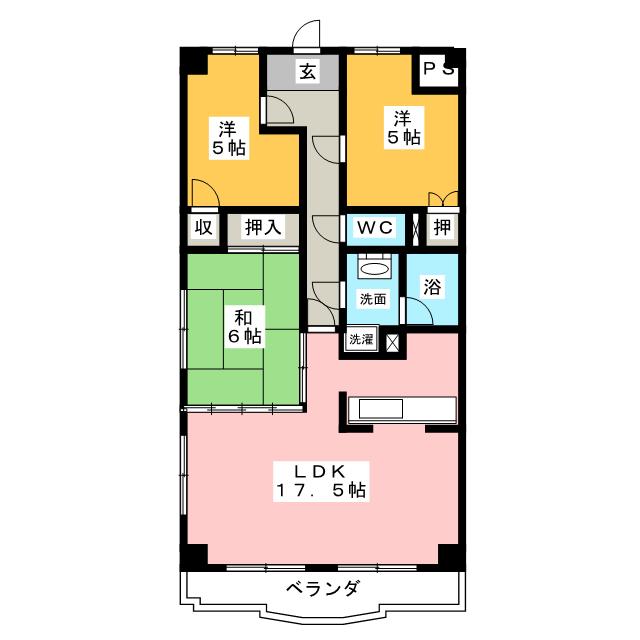 ハイライズ大清水の間取り