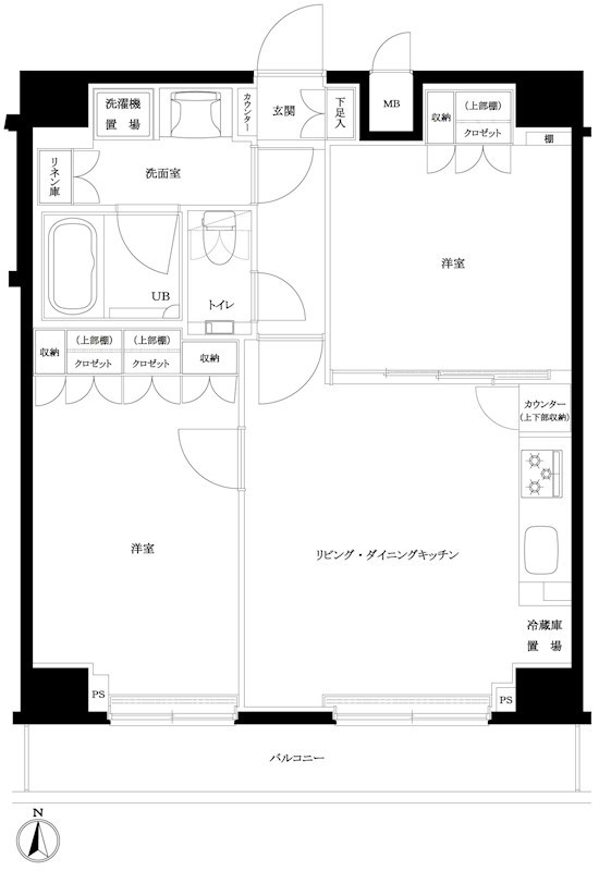 ルーブル東武練馬弐番館の間取り