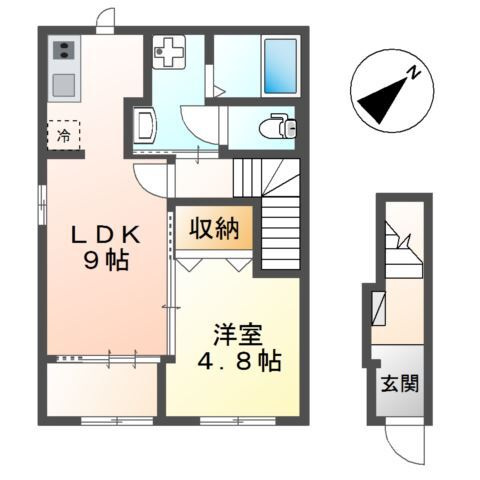 ｐａｒｃｏｌａｔｏ(パルコラート)の間取り