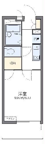 レオパレスボヌール久喜の間取り