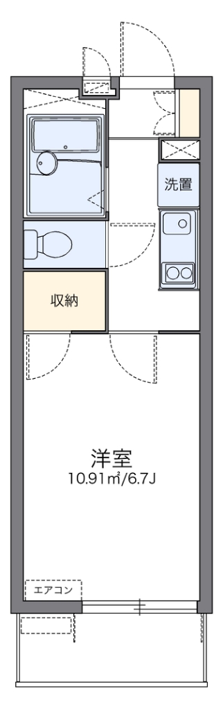 箕面市萱野のマンションの間取り