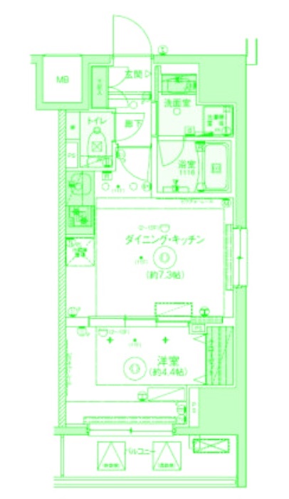 【リヴシティ横濱関内弐番館の間取り】