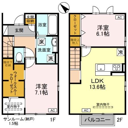 acero（アーチェロ）の間取り