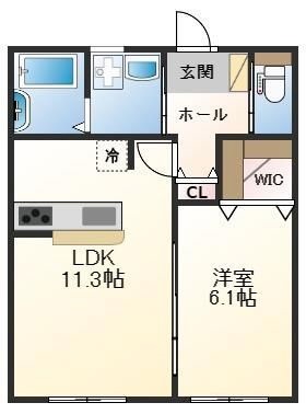 HRヒメジXの間取り