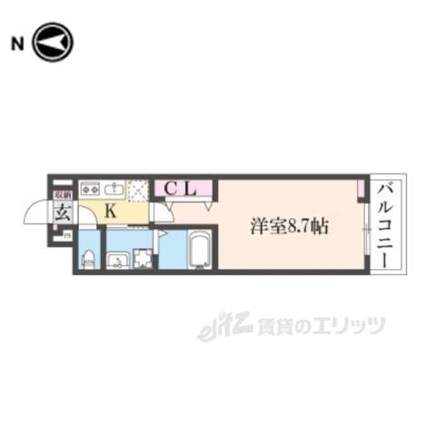 桜井市大字東新堂のアパートの間取り