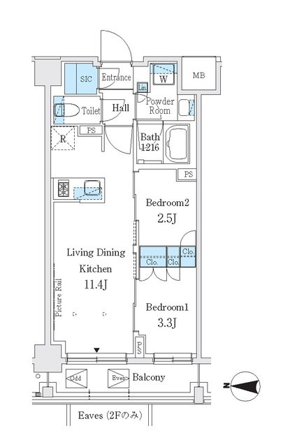 J.GRAN Court 品川西大井EASTの間取り