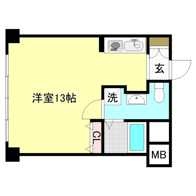 高知市本町のマンションの間取り