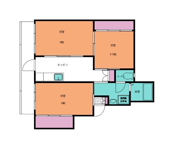 海南市下津町小原のマンションの間取り