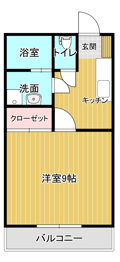 コーポアイDの間取り