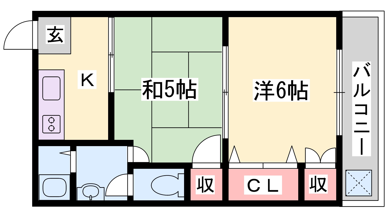 【コーポタテイワの間取り】