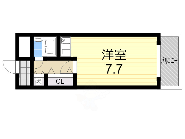 朝日プラザ岸里パサージュの間取り