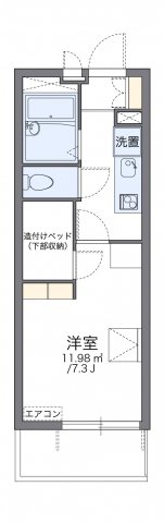 レオパレスナチュールの間取り