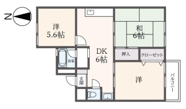 マエザワ第二コーポの間取り