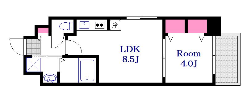 S-RESIDENCE本川町affordの間取り