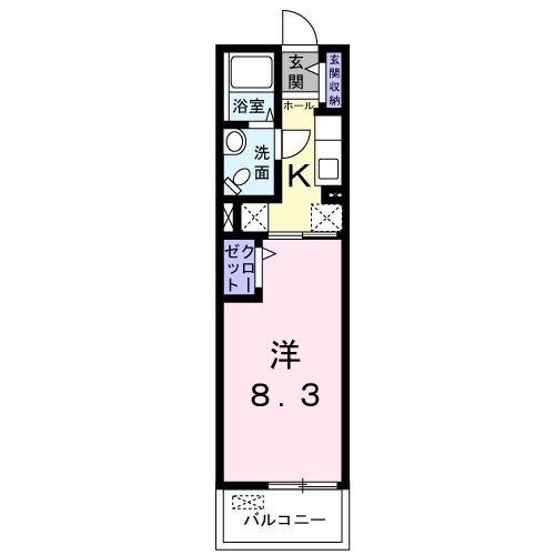 下松市中市のマンションの間取り