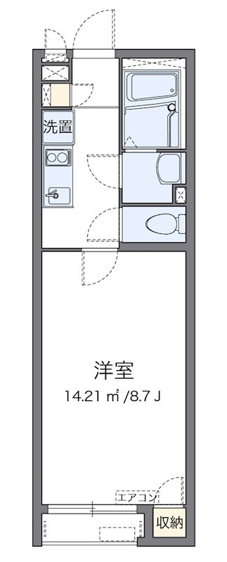 クレイノ湘南美住町の間取り