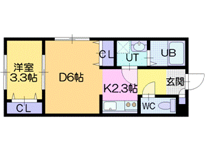 ラピュタ若葉の間取り