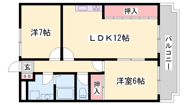 ＹＫＲシャンボールの間取り