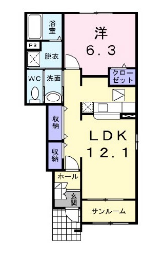 エレガントトキワＢ棟の間取り