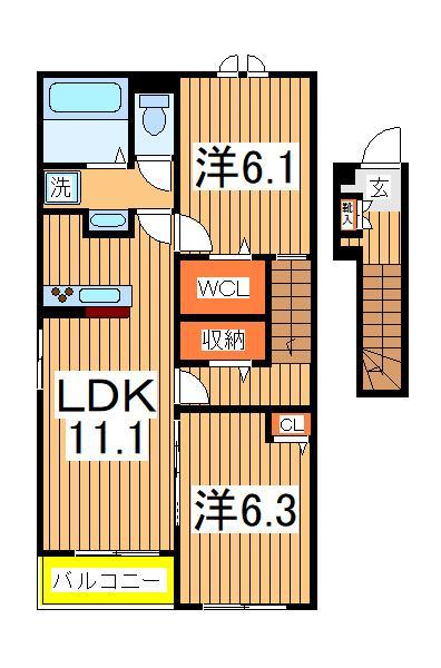 パルムIIの間取り