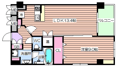 グレンパーク梅田北の間取り