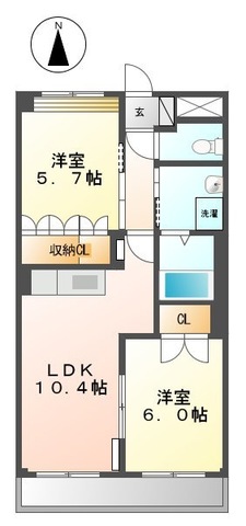 額田郡幸田町大字相見のマンションの間取り