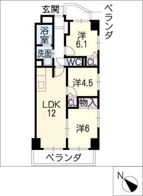 Ｍｉｃａｓｔａｇｅ　神宮南の間取り