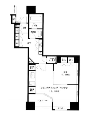 アルス横浜ベイアドレスの間取り