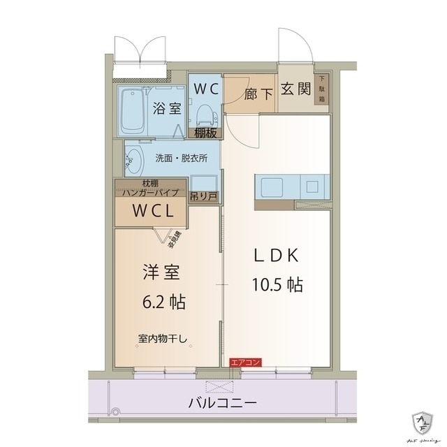 美濃加茂市中部台のマンションの間取り