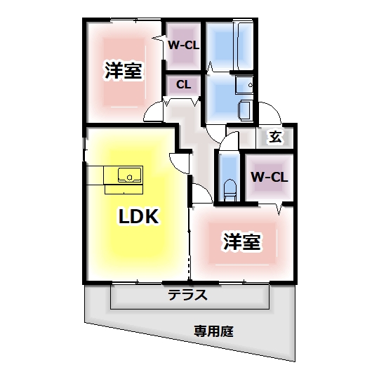 エスペランサAの間取り