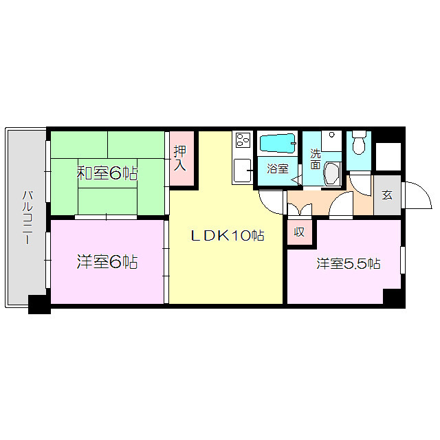 パレス東洋8号館の間取り