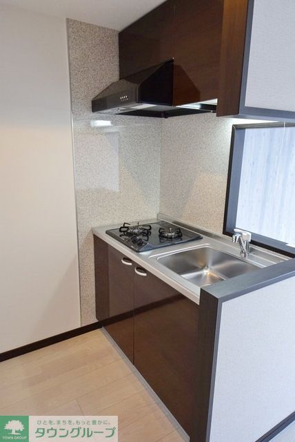 キッチン　ガス2口人気のカウンターキッチン