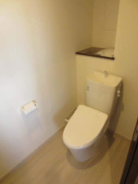 トイレ　新築　建築時の写真です