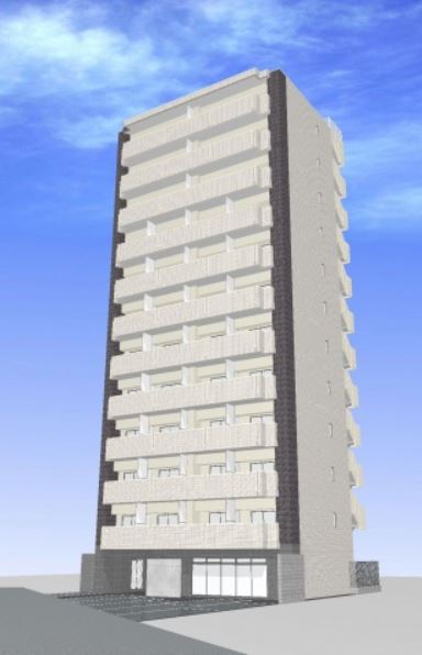 建物外観　建築時パース