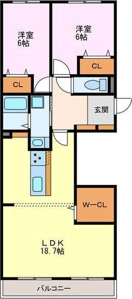 名鉄津島線 甚目寺駅 徒歩39分 4階建 築44年の間取り写真