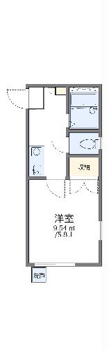 レオパレス中野第６の間取り