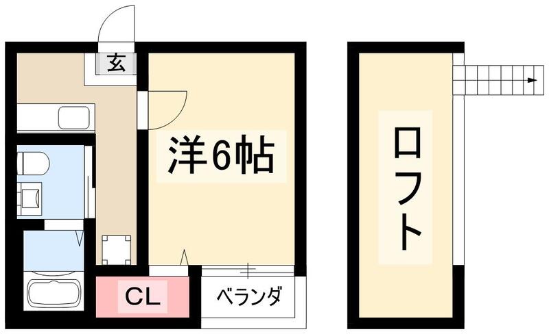 ルーエ　1番館の間取り